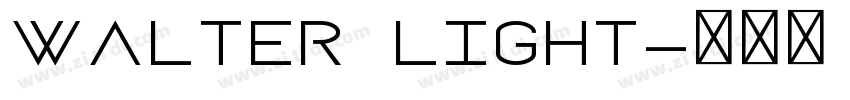 Walter Light字体转换